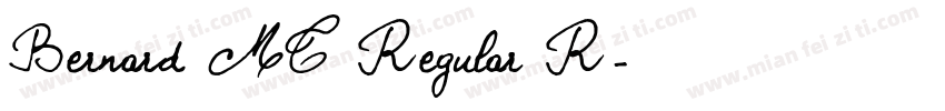 Bernard MT Regular R字体转换